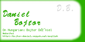 daniel bojtor business card